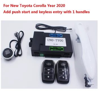 For new Toyota Corolla year 2020 Car Alarm Engine Push Button Start Stop Remote key start stop Keyless Entry with sensor handle 
For new Toyota Corolla year 2020 Car Alarm Engine Push Button Start Stop Remote key start stop Keyless Entry with sensor handle
