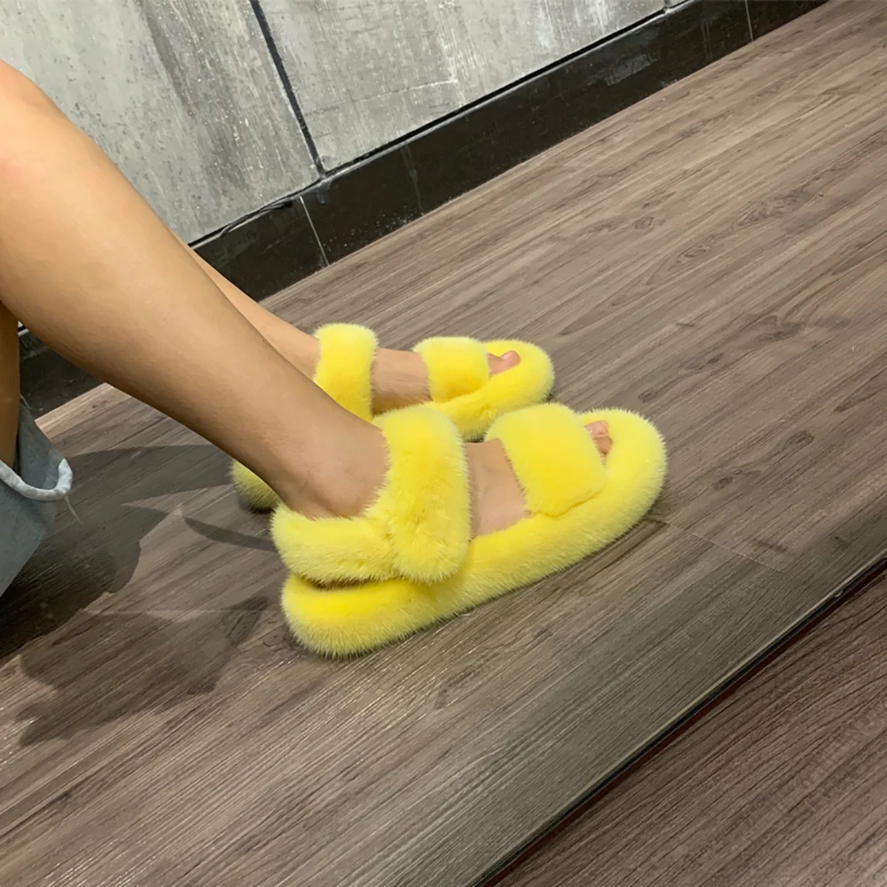 high quality fashion women real mink fur sandals lady natural mink fur sandal flat sandals high quality fashion women real mink fur sandals lady natural mink fur sandal flat sandals