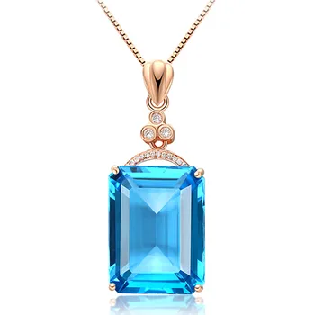 Big aquamarine gemstones diamond pendant necklaces for women blue crystal rose gold color choker chain jewelry bijoux bague gift
Big aquamarine gemstones diamond pendant necklaces for women blue crystal rose gold color choker chain jewelry bijoux bague gift