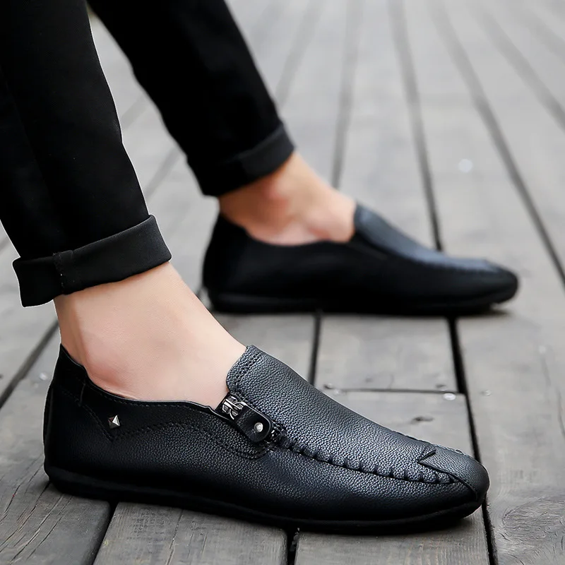 Men Shoes Genuine leather Comfortable Men Casual Shoes Footwear Chaussures Flats Men Slip On Lazy Shoes Zapatos Hombre 
Men Shoes Genuine leather Comfortable Men Casual Shoes Footwear Chaussures Flats Men Slip On Lazy Shoes Zapatos Hombre