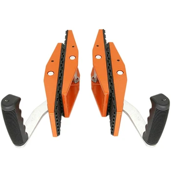 GTBL 2Pcs (Left-Hand, Right-Hand) Glass Handling Clamp Glass Handling Tool Glass One-Handed Clamp Glass Stone Tile Handling Clam