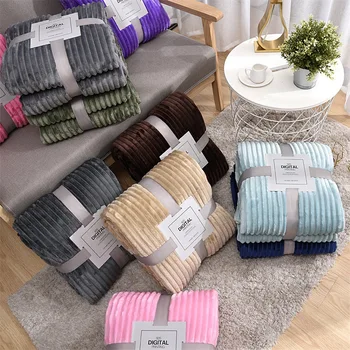 Grey Soft Warm Coral Fleece Blanket Winter Sheet Bedspread Sofa Plaid Stripe Throw Light Thin Mechanical Wash Flannel Blankets
Grey Soft Warm Coral Fleece Blanket Winter Sheet Bedspread Sofa Plaid Stripe Throw Light Thin Mechanical Wash Flannel Blankets