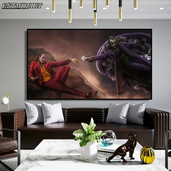 Copy Art Canvas Painting Room Decor Creation of Adam Wall Art Poster Prints Jokers Creative Art Pictures for Living Room Study
Copy Art Canvas Painting Room Decor Creation of Adam Wall Art Poster Prints Jokers Creative Art Pictures for Living Room Study