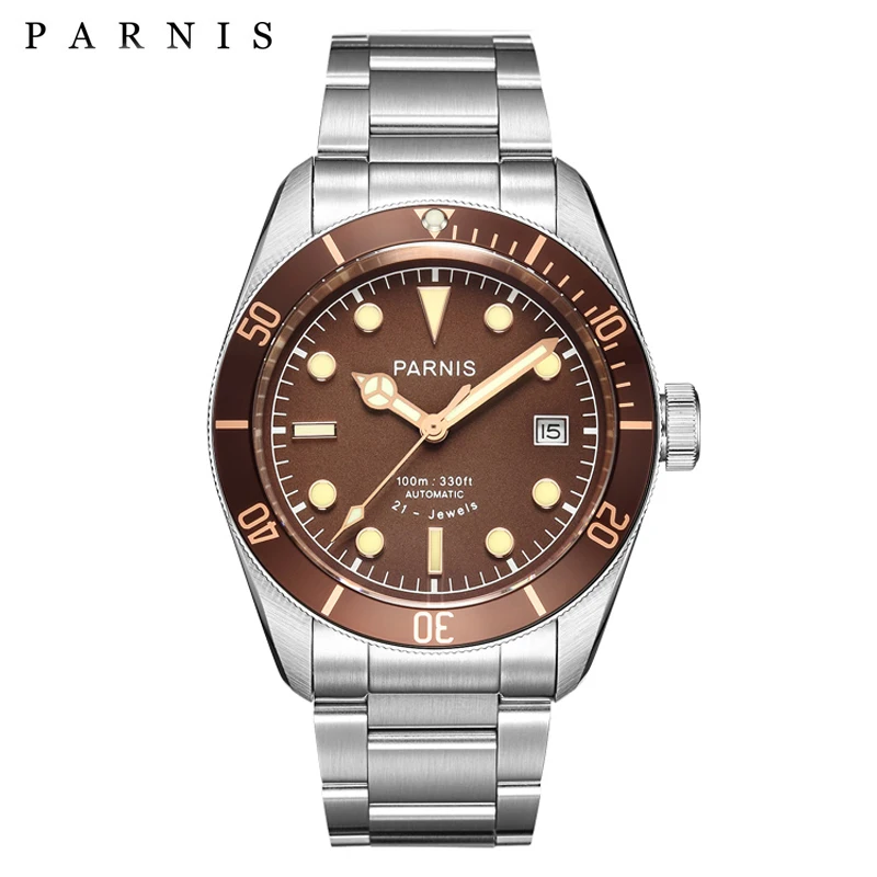 Parnis 41mm Automatic Watch Men Stainless Steel Luminous Luxury Brand Sapphire Crystal Men's Mechanical Watches Gifts for Men
Parnis 41mm Automatic Watch Men Stainless Steel Luminous Luxury Brand Sapphire Crystal Men's Mechanical Watches Gifts for Men