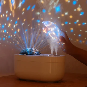 3 in 1 Air Humidifier Double Spray Purifier with Projection LED Night Light Air Humidifier Aroma Lamp Night Lamps
3 in 1 Air Humidifier Double Spray Purifier with Projection LED Night Light Air Humidifier Aroma Lamp Night Lamps