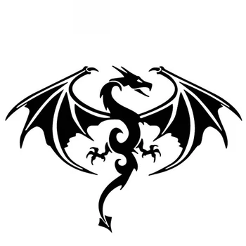 Mythical Dragon Cartoon Animal Stickers High Quality Car Decals Personalized Pvc Waterproof Decals Black/white, 18cm*12cm
Mythical Dragon Cartoon Animal Stickers High Quality Car Decals Personalized Pvc Waterproof Decals Black/white, 18cm*12cm