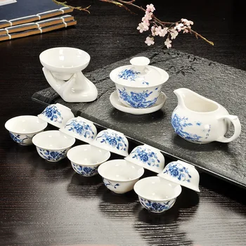 Tea Set Ceramic Blue Tea Bowl Gift Box Can Be Customized Company Logo Creative Gift Tea Set 
Tea Set Ceramic Blue Tea Bowl Gift Box Can Be Customized Company Logo Creative Gift Tea Set