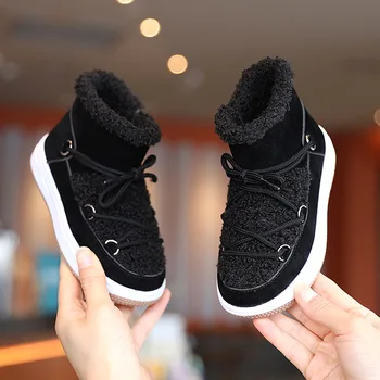 Winter Girl Snow Boots Solid Color Kids Cotton Shoes Warm Plush Boys Ankle Boots Thicken Children Boys Sneakers Size26-36 SYY184
Winter Girl Snow Boots Solid Color Kids Cotton Shoes Warm Plush Boys Ankle Boots Thicken Children Boys Sneakers Size26-36 SYY184