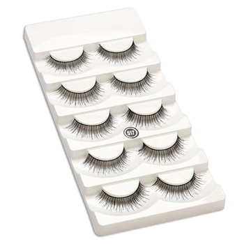 Natural long handmade eyelashes 5 pairs - S17
Natural long handmade eyelashes 5 pairs - S17
