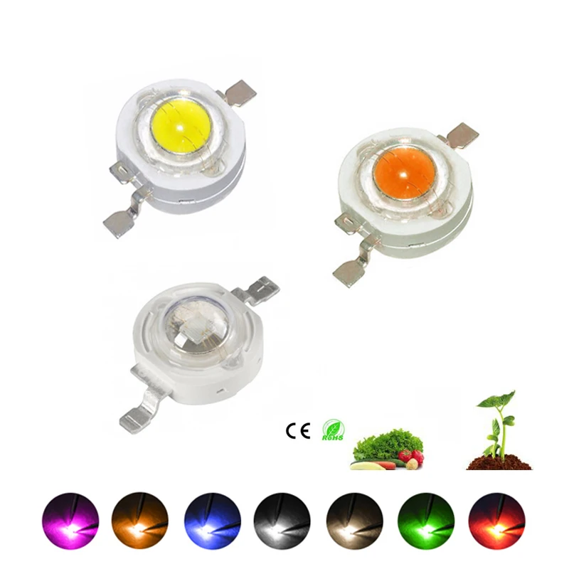 

Best Quality Copper LED 1W 3W High Power LEDs Epistar Chip White Warm White RGB Red Green Blue Yellow Plant Grow Light Source