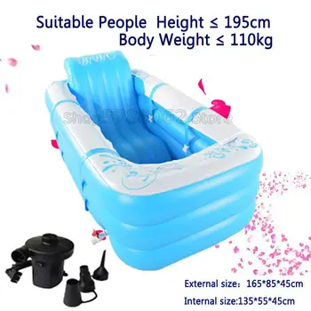 130L Thicken big Adult Inflatable Bathtub With Removable Seat Home SPA Portable Foldable Insulation Bath Tub with air pump 
130L Thicken big Adult Inflatable Bathtub With Removable Seat Home SPA Portable Foldable Insulation Bath Tub with air pump
