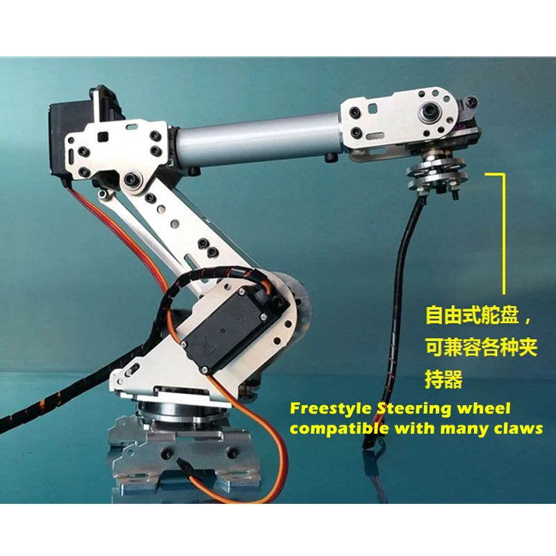 

6-axis Robotic Arm Abb Industrial Robot Arm Model Multi-Dof Manipulator Claw Gripper with 6pcs MG996R for Arduino DIY Project