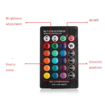 RGB Car lights Wireless remote control Lamp T10 5050 SMD LED 2pcs DC12V Accessories
RGB Car lights Wireless remote control Lamp T10 5050 SMD LED 2pcs DC12V Accessories