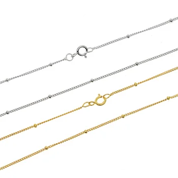 2019 classic basic chain 925 sterling silver gold color 18" italy pure silver simple minimal bead chain girl necklace party gift
2019 classic basic chain 925 sterling silver gold color 18" italy pure silver simple minimal bead chain girl necklace party gift