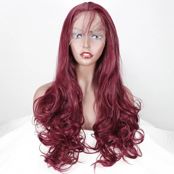 Fashion Looking Light Red Wigs For Women Middle Part Lace Front Wig Rosy Red Glueless Synthetic Hair Wigs for Party Daily Wear
Fashion Looking Light Red Wigs For Women Middle Part Lace Front Wig Rosy Red Glueless Synthetic Hair Wigs for Party Daily Wear