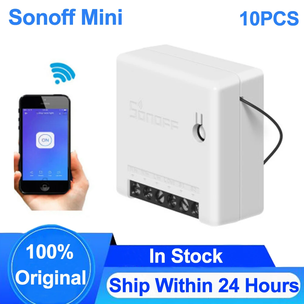 Sonoff Mini Two Way Wifi Smart Switch Smart Home Wireless Remote Control On-off Switch Via Ewelink Works with Alexa Google Home
Sonoff Mini Two Way Wifi Smart Switch Smart Home Wireless Remote Control On-off Switch Via Ewelink Works with Alexa Google Home