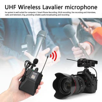 20-CH UHF Wireless Lavalier Microphone System w/ Lapel Mic+Transmitter Receiver Condenser Recording Microfone Ultra-wide
20-CH UHF Wireless Lavalier Microphone System w/ Lapel Mic+Transmitter Receiver Condenser Recording Microfone Ultra-wide