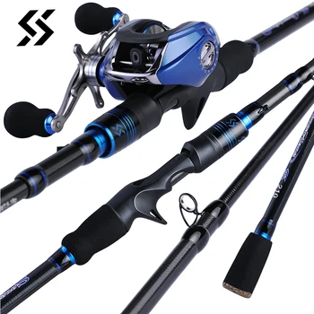 Sougayilang 1.8M 2.1M Portable Telescopic Fishing Combo Carbon Fiber Fishing Rod and 17+1BB Baitcasting Reel Travel Fishing Set
Sougayilang 1.8M 2.1M Portable Telescopic Fishing Combo Carbon Fiber Fishing Rod and 17+1BB Baitcasting Reel Travel Fishing Set