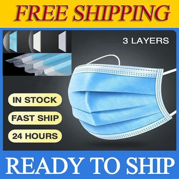 In Stock ! Free Shipping Disposable Mask 3 Layers Face Mask Non-woven Anti-dust Mask for Civilzen Protective Ma
In Stock ! Free Shipping Disposable Mask 3 Layers Face Mask Non-woven Anti-dust Mask for Civilzen Protective Ma