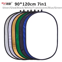 90x120cm 7in1 Reflector Portable Collapsible Oval Multi-function Disc Photo Studio Reflector Photography Accessories Blue Green
90x120cm 7in1 Reflector Portable Collapsible Oval Multi-function Disc Photo Studio Reflector Photography Accessories Blue Green