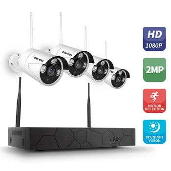 Hiseeu CCTV System 4CH HD 1080P Video NVR With 4PCS 2MP IP Camera Outdoor Weatherproof Home Security Surveillance WIFI Kits
Hiseeu CCTV System 4CH HD 1080P Video NVR With 4PCS 2MP IP Camera Outdoor Weatherproof Home Security Surveillance WIFI Kits