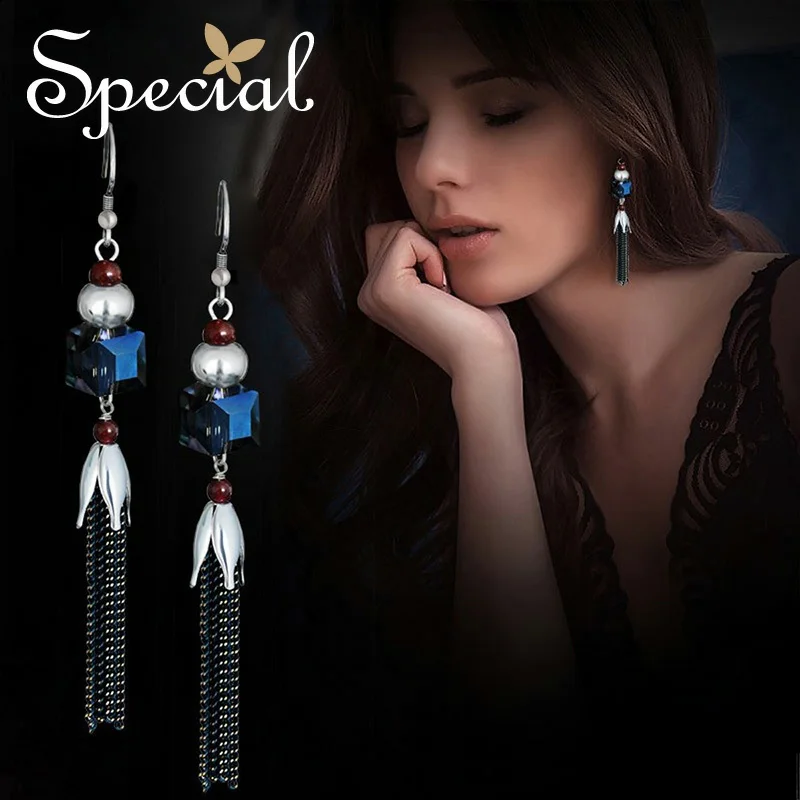 Special New Fashion 925 Sterling Silver Ear Hook Earrings Bohemian Long Earrings Ear-piercing Jewelry Gifts for Women S1630E
Special New Fashion 925 Sterling Silver Ear Hook Earrings Bohemian Long Earrings Ear-piercing Jewelry Gifts for Women S1630E