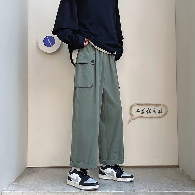 Men Casual Pants Multi-pocket Spring Stylish Wide Leg Male Students Youthful Sports Trousers Plus Size M-3XL High Street Loose
Men Casual Pants Multi-pocket Spring Stylish Wide Leg Male Students Youthful Sports Trousers Plus Size M-3XL High Street Loose