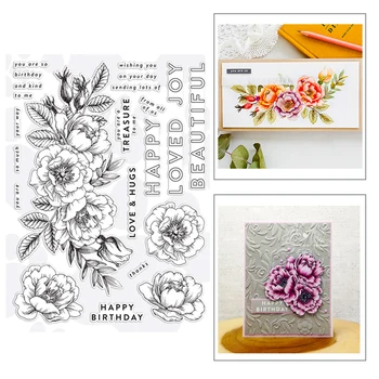 2020 New Hot Plant Peony Flower Happy Mother Day Stamps and Metal Cutting Dies Sentiment Word Scrapbooking Foil For Card Making
2020 New Hot Plant Peony Flower Happy Mother Day Stamps and Metal Cutting Dies Sentiment Word Scrapbooking Foil For Card Making