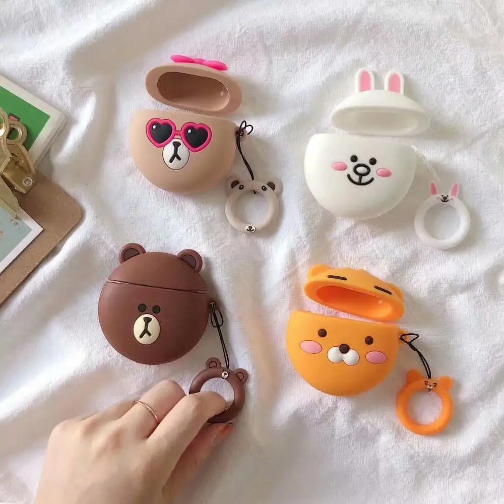 Cute Earphone Case for Airpods 2 Case Cartoon Bear Silicone Rabbit Headphone Protector Cover for Apple Airpods For Earpods Case
Cute Earphone Case for Airpods 2 Case Cartoon Bear Silicone Rabbit Headphone Protector Cover for Apple Airpods For Earpods Case