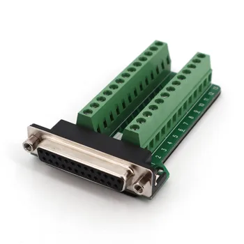 D-SUB DB25 Female 25Pin Plug Breakout PCB 2 Row Terminals Board Adapter Connector
D-SUB DB25 Female 25Pin Plug Breakout PCB 2 Row Terminals Board Adapter Connector