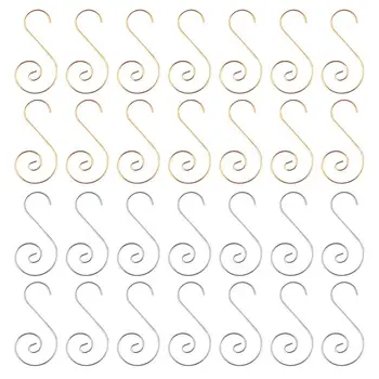 Toyvian 160PCS Stainless Steel Hooks Multifunctional S Shaped Hooks for Christmas Decoration Golden Silver
Toyvian 160PCS Stainless Steel Hooks Multifunctional S Shaped Hooks for Christmas Decoration Golden Silver