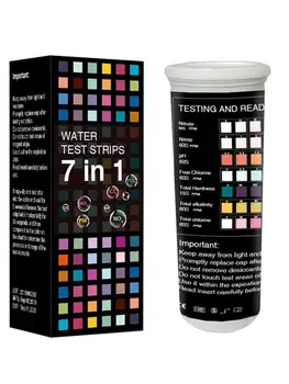 50pcs Upgraded Version Of 7-in-1 Water Quality Test Strip Swimming Pool Water Quality Test Strip For Tap Water Fish Tank Detecti 
50pcs Upgraded Version Of 7-in-1 Water Quality Test Strip Swimming Pool Water Quality Test Strip For Tap Water Fish Tank Detecti