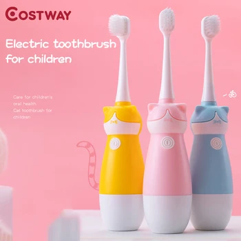COSTWAY Electric Toothbrush For Children Cute Cat Pattern Soft Sonic Cartoon Toothbrush Suitable for 3-5-6-7-8-12 years old
COSTWAY Electric Toothbrush For Children Cute Cat Pattern Soft Sonic Cartoon Toothbrush Suitable for 3-5-6-7-8-12 years old