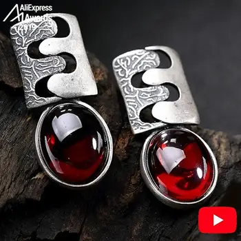 S925 Fine Jewelry Earrings 925 Sterling Silver Women ruby jasper garnet Retro Exquisite ruby stone jasper
S925 Fine Jewelry Earrings 925 Sterling Silver Women ruby jasper garnet Retro Exquisite ruby stone jasper