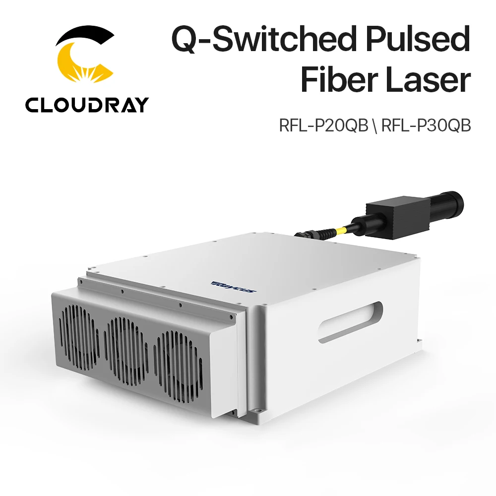 Оригинальный волоконный импульсный лазерный источник Cloudray Raycus 20 Вт 30 50 1064 нм с