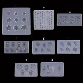 Cute 3D Flower Gemstone Bowtie Bear Resin Mold Epoxy Resin Casting Mold Silicone Mold DIY Nail Art Craft Jewelry Tools
Cute 3D Flower Gemstone Bowtie Bear Resin Mold Epoxy Resin Casting Mold Silicone Mold DIY Nail Art Craft Jewelry Tools