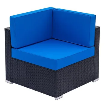 Fully Equipped Weaving Rattan Sofa Set with 2pcs Corner Sofas & 4pcs Single Sofas & 1 pcs Coffee Table Black-Right Sofa
Fully Equipped Weaving Rattan Sofa Set with 2pcs Corner Sofas & 4pcs Single Sofas & 1 pcs Coffee Table Black-Right Sofa