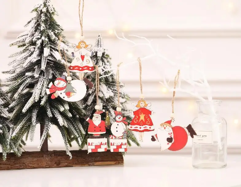 christmas tree hanging pendant chimney snowman xmas decorations