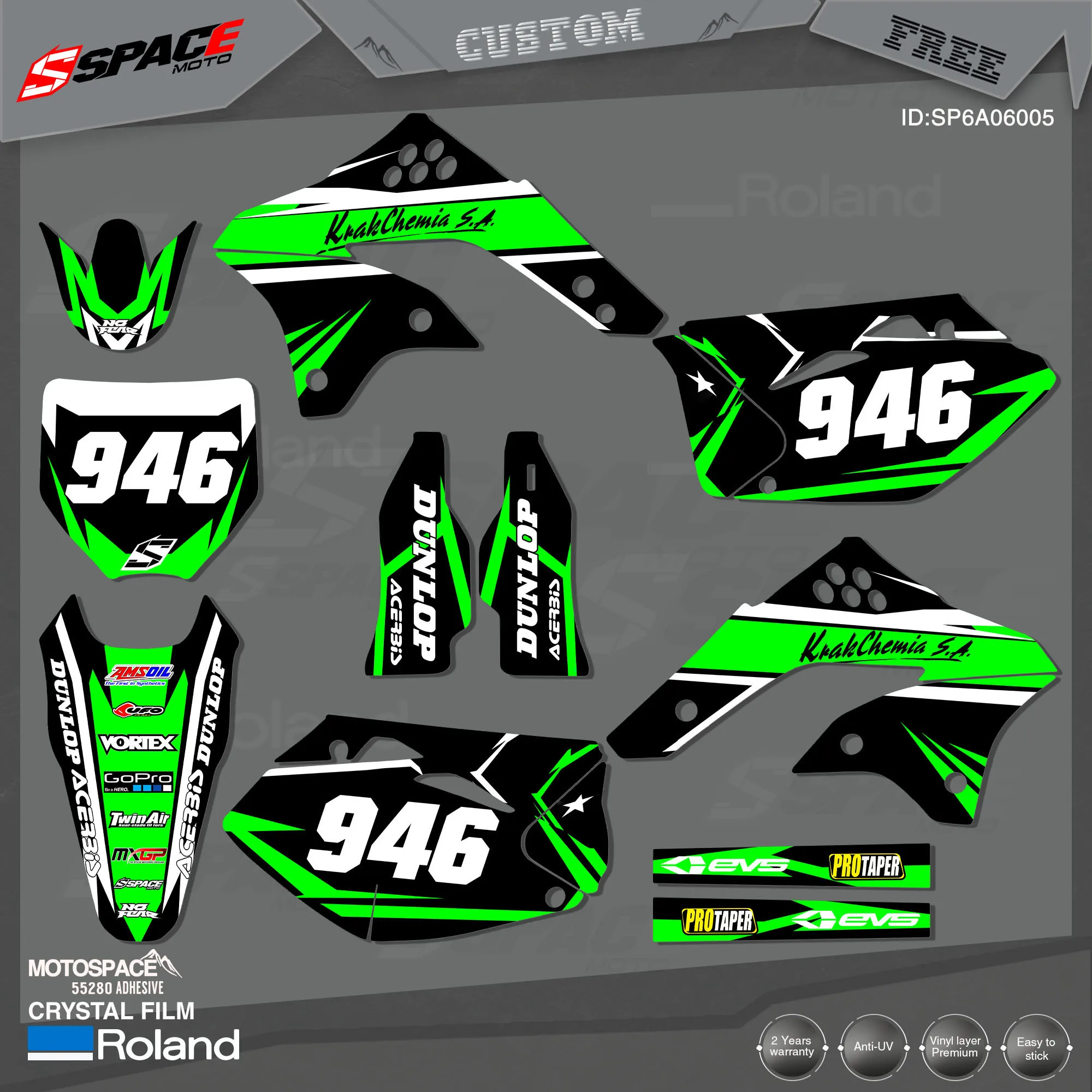 MotoSpace Custom Team Graphics Backgrounds Decals 3M Stickers Kit For KAWASAKI 2006-07,08KXF450 005
MotoSpace Custom Team Graphics Backgrounds Decals 3M Stickers Kit For KAWASAKI 2006-07,08KXF450 005