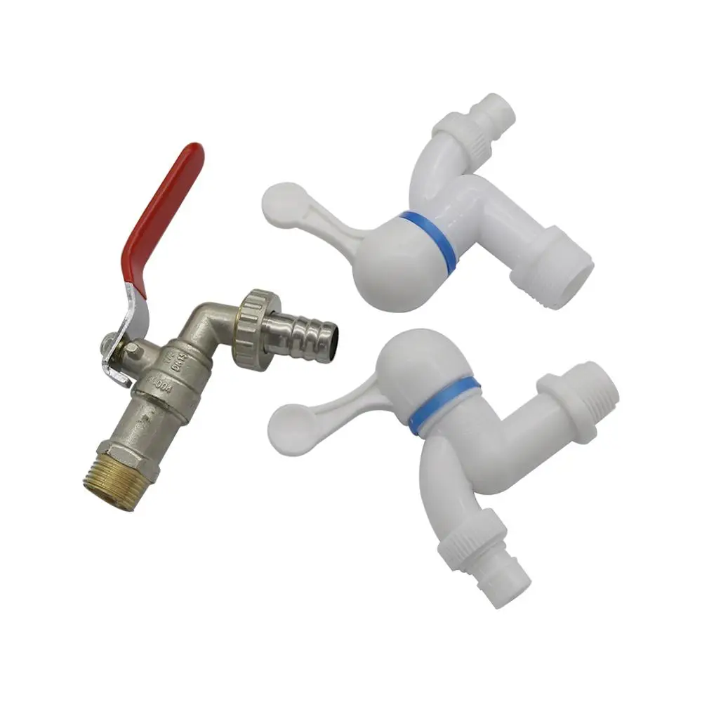 3/4" 1/2" Male Thread Water Faucet Plastic Metal Optional 15mm Outlet Sealing Tape Garden Irrigation Washing Machine Water-tap
3/4" 1/2" Male Thread Water Faucet Plastic Metal Optional 15mm Outlet Sealing Tape Garden Irrigation Washing Machine Water-tap