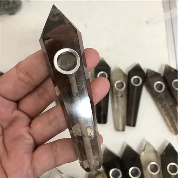 Natural rock hand carved gemstone smoky quartz crystal smoking pipes
Natural rock hand carved gemstone smoky quartz crystal smoking pipes