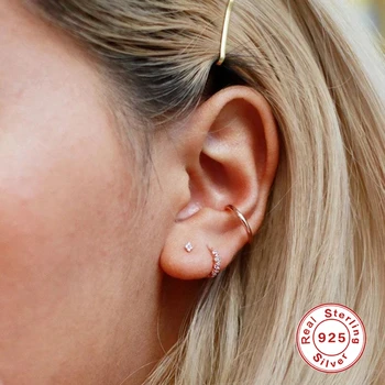 CANNER Stud Earrings For Women 925 Sterling Silver Pendientes Thread Diamond Full Drill Earings Mujer Jewelry
CANNER Stud Earrings For Women 925 Sterling Silver Pendientes Thread Diamond Full Drill Earings Mujer Jewelry