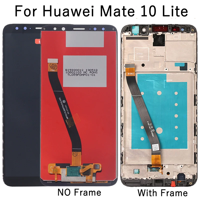 Для huawei mate 10 Lite ЖК дисплей Оригинальный сенсорный экран с рамкой для Nova 2i RNE L21
