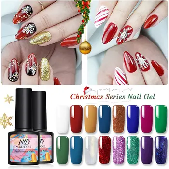 1 Bottle MAD DOLL Nail Gel Polish Christmas Series Colorful UV Gel Sequins Soak Off Long Lasting Nail Gel Design Varnish
1 Bottle MAD DOLL Nail Gel Polish Christmas Series Colorful UV Gel Sequins Soak Off Long Lasting Nail Gel Design Varnish