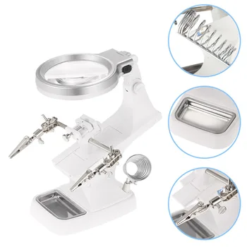 Helping Hand Repair Magnifier 3x 4.5x Magnifying LED Light Desk Lamp Welding Soldering Iron Stand
Helping Hand Repair Magnifier 3x 4.5x Magnifying LED Light Desk Lamp Welding Soldering Iron Stand