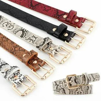 Women Classic Fashion Square Metal Buckle Snake Skin Genuine Leather Waistband Wide Belt Strap Belts 5 Colors
Women Classic Fashion Square Metal Buckle Snake Skin Genuine Leather Waistband Wide Belt Strap Belts 5 Colors