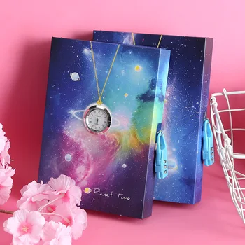Korean-style Planet Time Pocket Watch Boxed Password-protected Noteboy Lock Creative Laptop Stationery Young STUDENT'S Hand Acco
Korean-style Planet Time Pocket Watch Boxed Password-protected Noteboy Lock Creative Laptop Stationery Young STUDENT'S Hand Acco