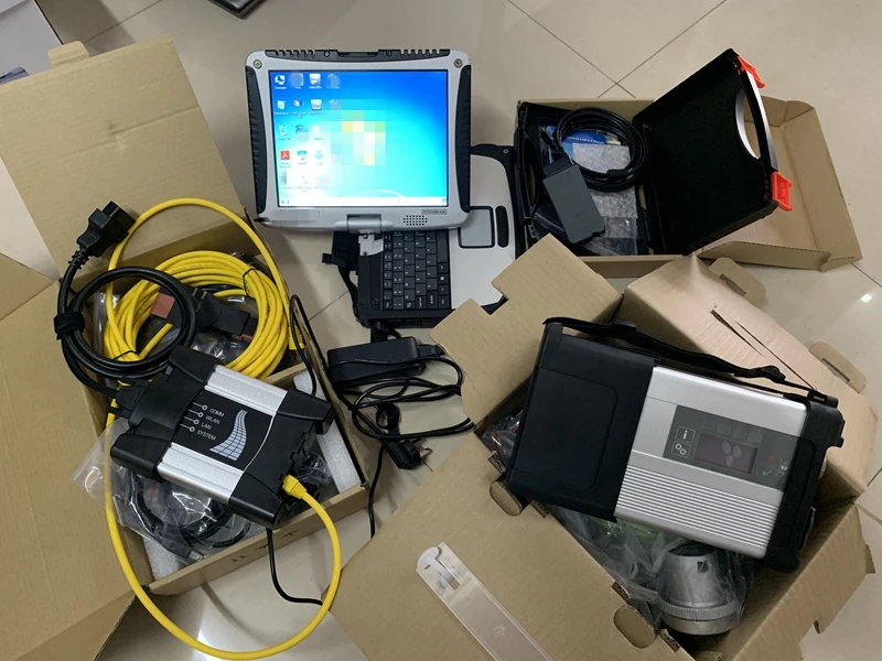 

New 3in1 Diagnostic Tool for BM.W ICOM NEXT Sd Connect Mb Star c5 V 5054a with CF19 Laptop I5 8g with 2TB Hdd READY TO USE