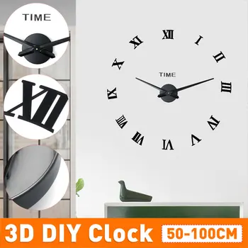 3D Wall Clock Modern Design DIY Acrylic Mirror Stickers Clock for Living Room Bedroom Home Decor Large Silent Elreloj Mural 
3D Wall Clock Modern Design DIY Acrylic Mirror Stickers Clock for Living Room Bedroom Home Decor Large Silent Elreloj Mural