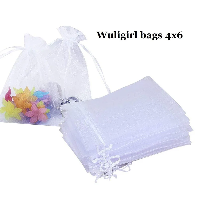50Pcs Sheer Drawstring Organza Jewelry Pouches Wedding Party Christmas Favor Gift Bags (White)
50Pcs Sheer Drawstring Organza Jewelry Pouches Wedding Party Christmas Favor Gift Bags (White)